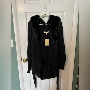 Black Faux Fur Women’s sweater